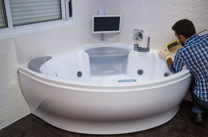 Space-saving Corner Tub